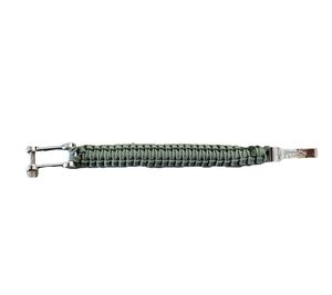 I-BRACE Paracord Armband Survival-Seil zum Armband geflochten aus reißfestem Parachute Cord 550 IB1020 Grau