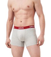 Pack de 7 calzoncillos bóxer LEVI'S de algodón para hombre con detalles coloridos en la cinturilla, en caja de regalo 701225625 003 Negro/Blanco/Rojo/Gris