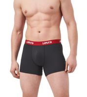 Pack de 7 calzoncillos bóxer LEVI'S de algodón para hombre con detalles coloridos en la cinturilla, en caja de regalo 701225625 003 Negro/Blanco/Rojo/Gris