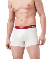 Pack de 7 calzoncillos bóxer LEVI'S de algodón para hombre con detalles coloridos en la cinturilla, en caja de regalo 701225625 003 Negro/Blanco/Rojo/Gris