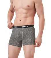 Pack de 7 calzoncillos bóxer LEVI'S de algodón para hombre con detalles coloridos en la cinturilla, en caja de regalo 701225625 003 Negro/Blanco/Rojo/Gris