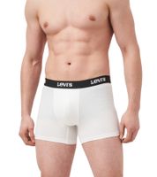 Pack de 7 calzoncillos bóxer LEVI'S de algodón para hombre con detalles coloridos en la cinturilla, en caja de regalo 701225625 003 Negro/Blanco/Rojo/Gris