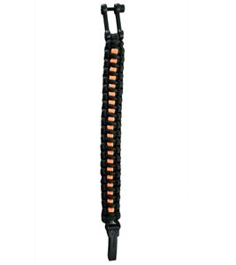 Bracelet en paracorde I-BRACE Corde de survie tressée en corde de parachute indéchirable 550 corde IB1015 Noir/Orange