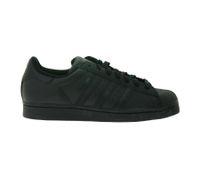 Baskets adidas Superstar Femme, cuir véritable, modèle EG4957 Noir, bout coquillage iconique