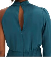 Elegante abito monospalla da donna in raso lucido - Abito da sera 925469 in verde o 919324 in nero
