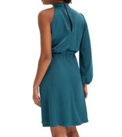 Elegante abito monospalla da donna in raso lucido - Abito da sera 925469 in verde o 919324 in nero