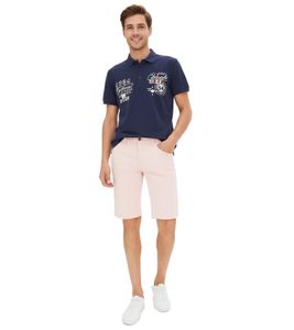 Bermudas Chino de Moda para Hombre, Bermudas de Algodón, Corte Ajustado, 943631, Rosa Antiguo