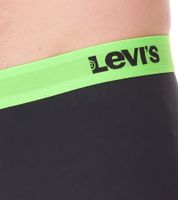 7er Pack LEVI`S Herren Boxershorts Baumwoll-Unterwäsche mit farblichen Akzenten am Bund in Geschenkbox 701225625 00 in Schwarz/Blau/Bunt