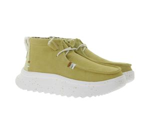 HEY DUDE Wendy Peak, stivaletti slip-on da donna in stile mocassino con plantare estraibile e vera pelle, 40411-265 beige