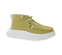 HEY DUDE Wendy Peak, stivaletti slip-on da donna in stile mocassino con plantare estraibile e vera pelle, 40411-265 beige