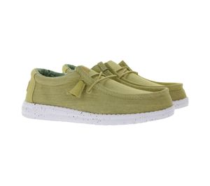 HEY DUDE Wally - Mocasines sin cordones estilo mocasín para mujer con plantilla extraíble 40296-267 Beige Arena