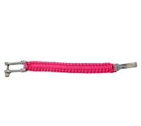 Pulsera de Paracord I-BRACE, Cuerda de Supervivencia Trenzada con Cordón de Paracaídas Resistente al Desgarro, Rosa