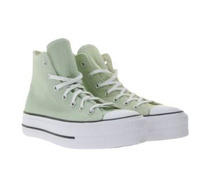Converse Chuck Taylor All Star Lift Platform Femme Chaussures Montantes Chucks avec Semelle SmartFOAM Rétro Baskets A03541C Vert