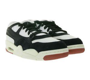 Baskets Nike Air Jordan Air RM 4 pour femme avec coussin d'air, cuir véritable, FQ7938 100, noir/blanc