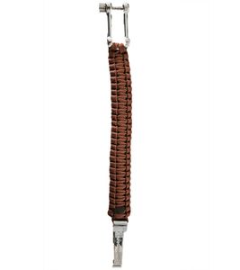 Braccialetto Paracord I-BRACE, Braccialetto di Sopravvivenza Intrecciato in Corda da Paracadute Antistrappo 550 Cord IB-1018 Marrone