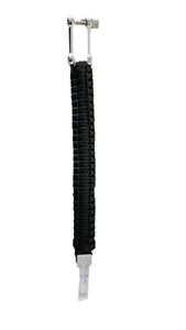 Bracciale I-BRACE Paracord, Corda di Sopravvivenza Intrecciata in un Braccialetto in Corda da Paracadute Antistrappo 550 Cord IB-1017 Nero