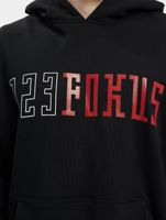 Fokus x Def Hoodie für Herren Kapuzen-Pullover mit Kängurutasche Sweater mit verschiedenen Prints in Schwarz oder Weiß