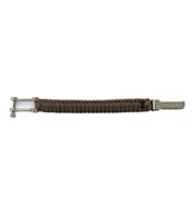 Bracelet I-BRACE en paracorde, corde de survie tressée en corde de parachute résistante aux déchirures, Brun