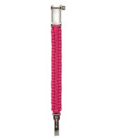 Pulsera de Paracord I-BRACE, Cuerda de Supervivencia Trenzada con Cordón de Paracaídas Resistente al Desgarro, Rosa