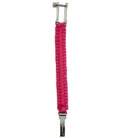 Pulsera de Paracord I-BRACE, Cuerda de Supervivencia Trenzada con Cordón de Paracaídas Resistente al Desgarro, Rosa