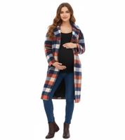Cappotto 2 in 1, Cappotto da donna, Abbigliamento premaman, Giacca premaman, Giacca mezza stagione, Blu/Rosso/Beige a quadri o 936631 Verde