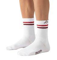 3 Paar Kappa Tennis-Socken Baumwoll-Strümpfe mit Kappa-Logo Alltags-Socken 371F4ZW A01 Weiß