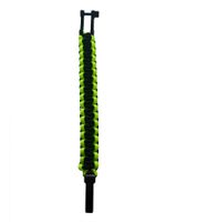 Bracelet en paracorde I-BRACE, corde de survie tressée en corde de parachute indéchirable 550 (IB1010) Noir/Vert