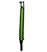 Bracelet en paracorde I-BRACE, corde de survie tressée en corde de parachute indéchirable 550 (IB1010) Noir/Vert