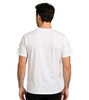 Camiseta RE:COVERED X LOONEY TUNES para hombre con estampado del Diablo de Tasmania o Baloncesto, cuello redondo de algodón, color crudo-blanco