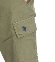 Short cargo léger pour homme U.S. POLO ASSN., avec broderie U.S. Polo, 143 68147 52661, kaki ou bleu