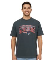 RE:COVERED X NFL Camiseta de los New England Patriots para hombre con varios estampados, algodón, blanco, azul, gris y multicolor