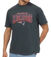 RE:COVERED X NFL Camiseta de los New England Patriots para hombre con varios estampados, algodón, blanco, azul, gris y multicolor