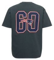 RE:COVERED X NFL Camiseta de los New England Patriots para hombre con varios estampados, algodón, blanco, azul, gris y multicolor