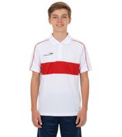 PENALTY Polo Matis Jr children's polo shirt made of quick-drying DRY ON material. Sports shirt 310703-1600 White/Red