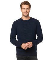 JACK & JONES JJEATLAS Herren Strick-Pullover im strukturiertem Design Baumwoll-Pullover Knit Crew Neck Sweater 12212816 Beige oder Dunkelblau