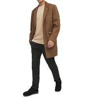 JACK & JONES JJEATLAS Herren Strick-Pullover im strukturiertem Design Baumwoll-Pullover Knit Crew Neck Sweater 12212816 Beige oder Dunkelblau