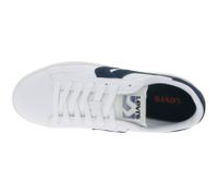Levi's Swift, sneaker casual da donna e da uomo, effetto pelle, stringate, 235658-846N, bianco/blu navy