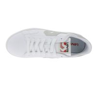 LEVI´S Swift Damen & Herren Freizeit-Sneaker Turnschuhe im Leder-Overlay-Look Schnür-Schuhe 235658-846G Weiß/Grau
