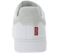 LEVI´S Swift Damen & Herren Freizeit-Sneaker Turnschuhe im Leder-Overlay-Look Schnür-Schuhe 235658-846G Weiß/Grau