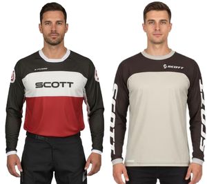 Camiseta de Motocross SCOTT Jersey X-Plore Swap para Hombre, Camiseta de Ciclismo de Manga Larga con Tejido Antidesgarro Elástico, 292378, Gris/Negro o Negro/Rojo/Blanco