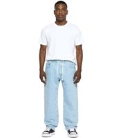urbane Herren Baggy-Pants mit Bindeband Jeans im Jogger-Stil Denim-Hose BR-12000 in Dunkel-Blau oder Hell-Blau