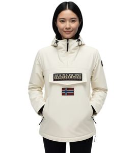 Veste coupe-vent NAPAPIJRI Rainforest pour femme, en tissu Comfortemp synthétique durable, couleur beige, référence NP0A4GM6N1J1