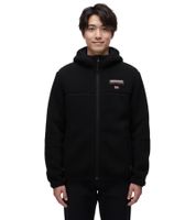NAPAPIJRI T-Tynik FZH Herren Fleece-Jacke nachhaltige Sweat-Jacke mit seitlichen Eingriffstaschen Fleecejacke NP0A4IA80411 Schwarz