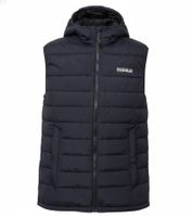 NAPAPIJRI A-Gesar V Men's Quilted Vest Padded Puffer Vest with Side Pockets NP0A88U41761 Navy Blue