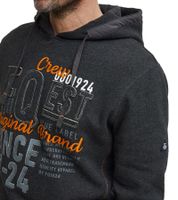 Sweat à capuche Erik pour homme FQ1924, en coton brodé, gris, référence 21900544-ME 200278