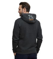 Sweat à capuche Erik pour homme FQ1924, en coton brodé, gris, référence 21900544-ME 200278
