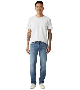 Jeans da uomo LEVI'S 511 Slim-Fit, pantaloni in denim slim, pantaloni in cotone 04511-6106 "Med Indigo - Worn In Optom" - Blu