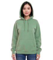 ZEGY Damen Hoodie schlichter Kapuzen-Pullover mit Kängurutasche Sweater 1082 Grün oder Mint-Grün