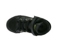 BRITISH KNIGHTS Roco Baby Mid-Top Sneaker mit Leoparden-Muster Kleinkinder Schnür-Schuhe mit hoch- oder umklappbaren Schaft Mädchen B48-3709I-02 Schwarz