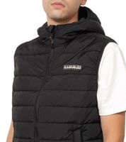 NAPAPIJRI A-Gesar V Herren Stepp-Weste wattierte Puffer-Weste mit seitlichen Eingriffstaschen Schwarz oder Navy-Blau